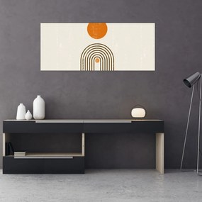 Tablou - Arcuri maro (120x50 cm)