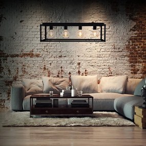 Lustră pe cablu BLACK STEEL 4xE27/40W/230V Briloner
