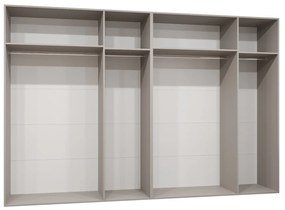 Dulap de haine 300 cm Mirabella 1 (Cașmir + Negru). 1126388