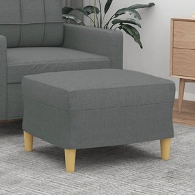 349264 vidaXL Taburet, gri închis, 60x50x41 cm, material textil