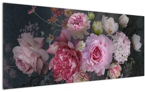 Tablou - Flori de grădină (120x50 cm)