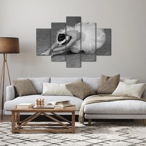 Tablou - Balerină, alb-negru (150x105 cm)