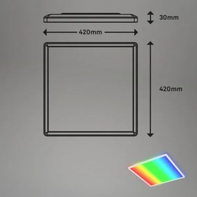 Briloner 7491-016-LED RGBW Lampă de tavan reglabilă SMART LED/22W/230V, 4000K + telecomandă, Wi‑Fi Tuya