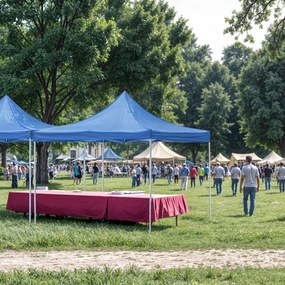 Foișor de grădină pliabil 3x3 m albastru