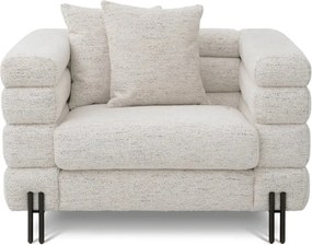 Fotoliu design LUX York, Seashell off-white