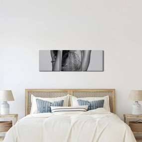 Tablou - Femeia stând jos (cu ceas) (90x30 cm)