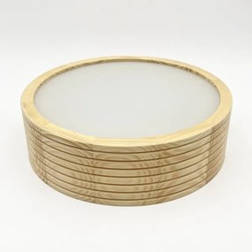 Plafonieră NATURAL MODERN 1xE27/15W/230V Ø 27,5 cm, din pin