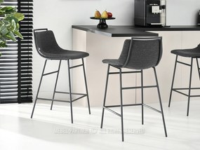 Scaun Sara (grafit închis + negru). 1110744