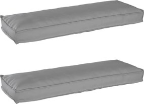 vidaXL Set de perne pentru palet 2 pcs Gri 120 x 40 x 8 cm