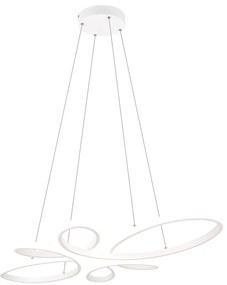 Lustră albă LED Fly – Trio