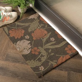 Covoraș de intrare din fibre de nucă de cocos 60x90 cm William Morris Rose – Artsy Doormats