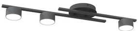 Plafonieră FRAGMENT 3xGX53/12W/230V negru
