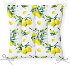 Pernă pentru scaun cu amestec de bumbac Minimalist Cushion Covers Lemons, 40 x 40 cm