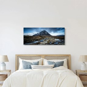 Tablou cu munții și tigrul (120x50 cm)