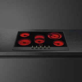 Plita vitroceramica incorporabila Smeg P875AO, 8600 W, 6 trepte, 5 zone, Oprire automata in caz de supraincalzire, Indicator de caldura reziduala, Antracit