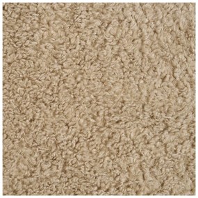 Fotoliu maro deschis cu tapițerie din țesătură bouclé Lunaro – House Nordic