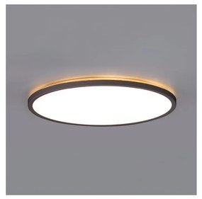 Plafonieră LED cu senzor pentru baie NIVERA LED/32W/230V IP54 d. 42 cm negru + telecomandă