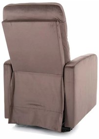Scaun reclinabil Lennox II Velvet, maro