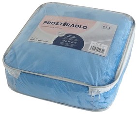 Cearceaf albastru din microflanel 180x200 cm Exclusive – B.E.S.