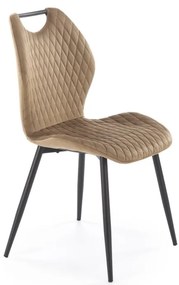Scaun K569 velvet bej H84 cm