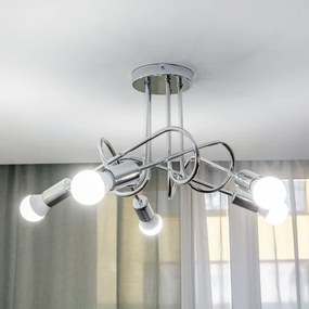 Lustră aplicată OXFORD 5xE27/15W/230V crom lucios