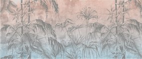 Tablou - Plante tropicale pe perete (120x50 cm)