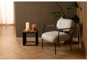 Măsuță auxiliară cu blat cu aspect de lemn de stejar 40x40 cm Strington – Actona