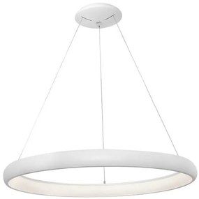Lustra LED dimabila, design modern Albi alb, 61cm