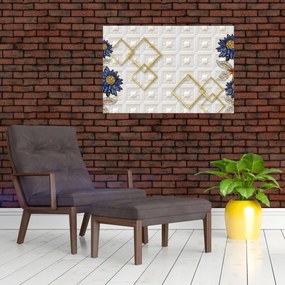 Tablou - Flori de diamant (90x60 cm)