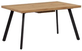 Masa de luat masa, pliabila, stejar   metal, 140-180x80 cm, AKAIKO
