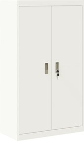 vidaXL Dulap de depozitare Alb 80 x 40 x 140 cm Oțel