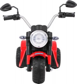 Motocicleta Electrica cu Acumulator Pentru Copii NOVOKIDS™ Mini Chopper, 2-5 ani, max 20 kg, Cu Sunete si Lumini, Trotineta Electrica, 3 Roti, MERS