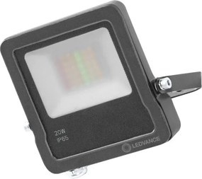 Ledvance - Proiector LED RGBW pentru exterior, 20 W, 230 V, 3000 K, IP65, Wi‑Fi, cu telecomandă