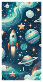 Tablou planete colorate și stele