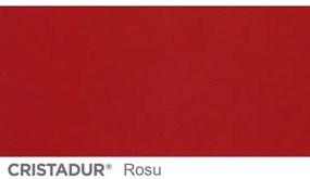 Chiuveta bucatarie Schock Mono D-100XS Cristadur Rouge, granit, reversibila, montare pe blat 78 x 51 cm