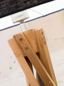 Lampadar realizat din materiale naturale, durabile si ecologice, KILIMANJARO/F negru