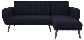 Colțar extensibil albastru închis Brittany - Novogratz