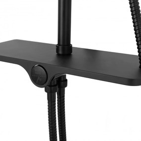 Baterie pentru dus Mike negru mat - H 98,5 cm