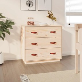 vidaXL Dulap, 80x40x75 cm, lemn masiv de pin