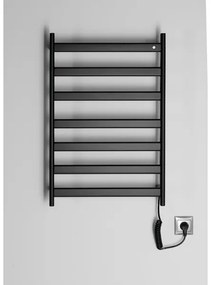 Sapho - Uscător electric pentru prosoape ELIAS, 105 W / 230 V, 49 x 73 cm, negru mat