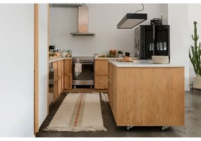 Covor tip traversă bej din bumbac 80x230 cm Duetto Sage – Lorena Canals