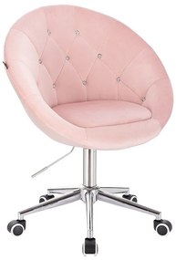 HR8516CK Roz Pudră Catifea Scaun