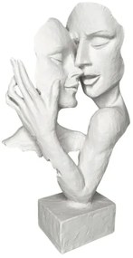 Decorațiune de masă din rășină, 29x9x17 cm, albă