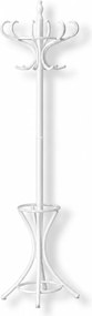 Cuier lemn pom W30, alb, lemn, 49x188 cm