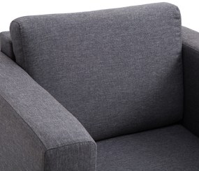 Homcom Fotoliu Modern cu Invelis in Tesatura Gri Inchis, 81x73x78cm