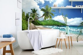 Fototapet autoadeziv plajă frumoasă pe insula Seychelles