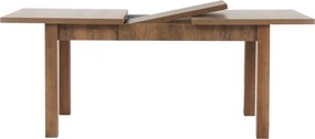 Masă extensibilă pentru dining, stejar lefkas închis, 160-203x90 cm, MONTANA STW