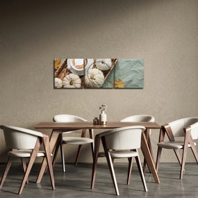 Tablou - Suflu de toamnă (cu ceas) (90x30 cm)