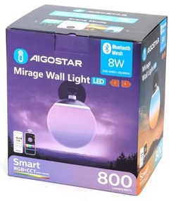 Aplică LED RGBW dimabilă Aigostar MESH Smart LED/8W/230V + telecomandă