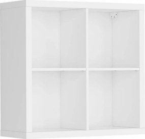 Biblioteca NEPO PLUS SFW-8-8, alb, PAL, 77x35x75 cm